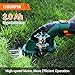 Grasschere mit Akku 7,2V 2000mAh, 2 in 1 Strauchschere akku, Rasenschere mit Teleskopstiel, Heckenschere akku,Rasenkantenschneider,T... von Rasenkanten, Strauchschnitt, Gras mähen,Dunkelgrün
