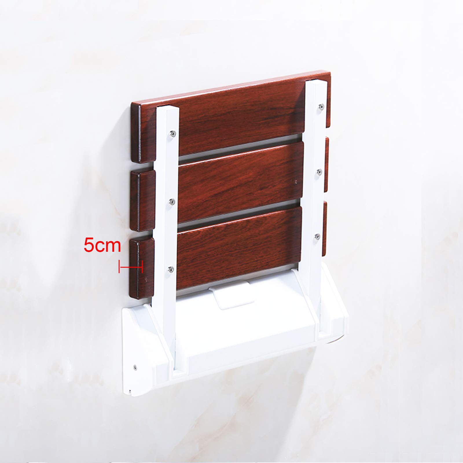 Asiento de Ducha Abatible Silla para Ducha Plegable Montado en la Pared para Personas Mujeres Embarazadas, Mayores o Lesionadas