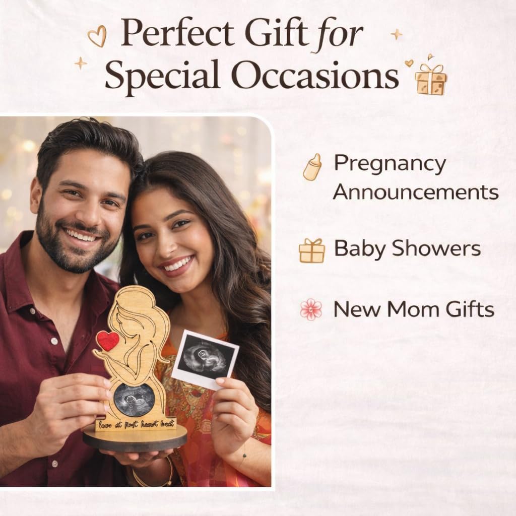 The Baby First Box Baby Love at First Sight Photo Frame | Pregnancy Gift for Pregnant Woman | Mom to Be & Dad to Be | 18Lx10W CM 4