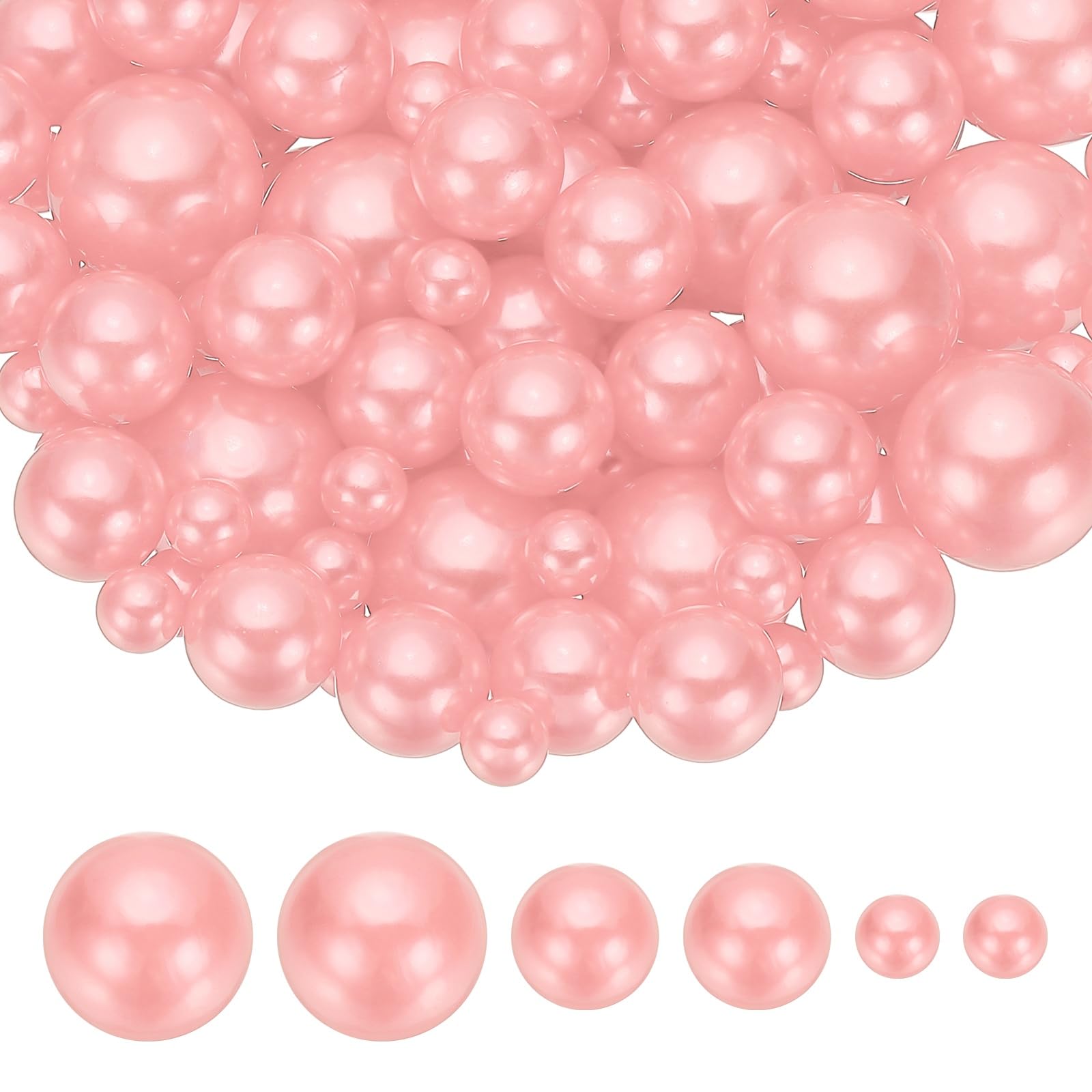 Perles flottantes pour vase PATIKIL rose clair - 150 perles sans trou pour centre de table mariage