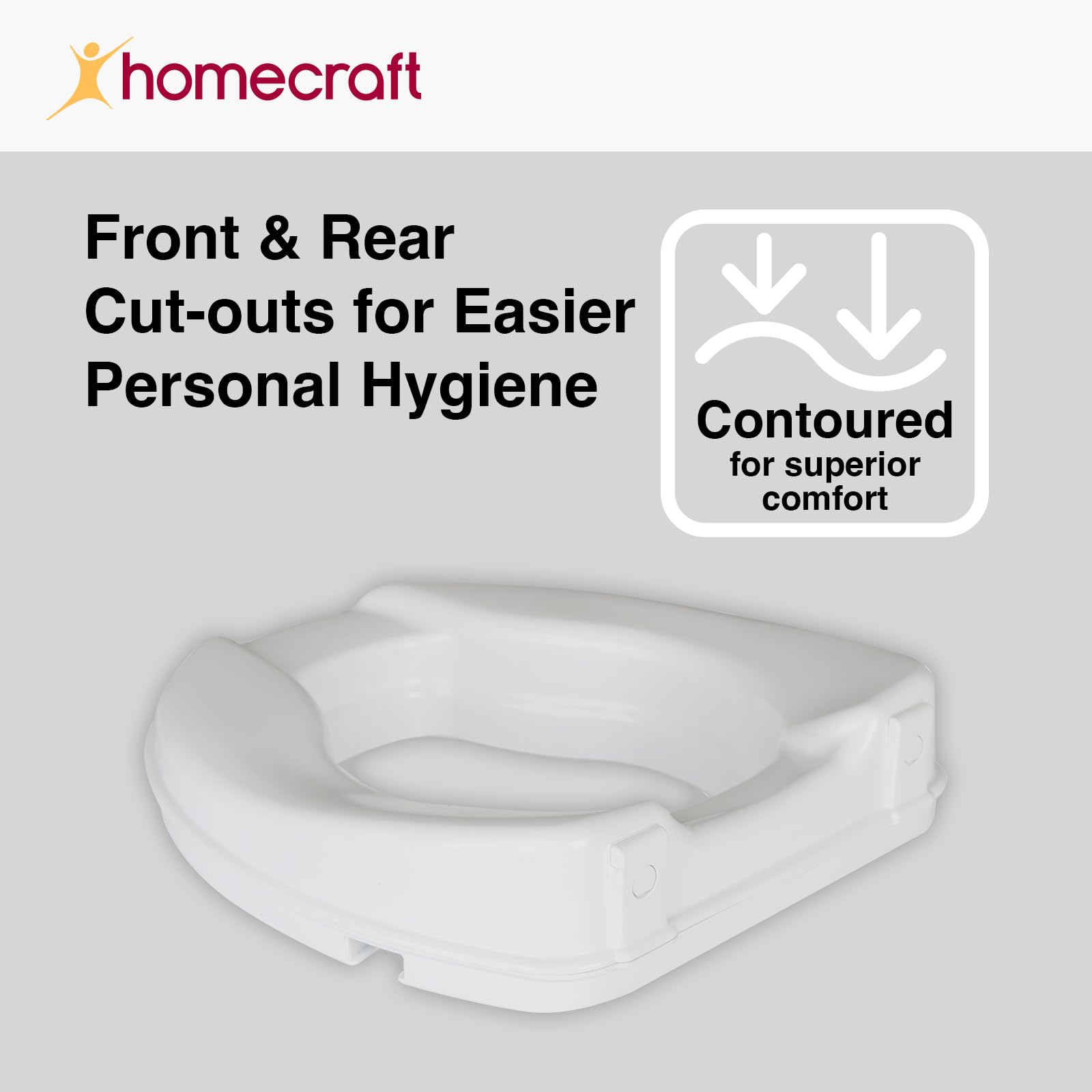 Homecraft Savanah Raised Toilet Seat 2 Without Lid