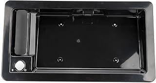 Exterior Door Handle Compatible with 1992-2007 Ford E150 E250 E350 E450 Rear Right Cargo & License Plate Tag Bracket Holder Housing Replaces 6C2Z-15434A20-AA F6UZ-15434A20-AAA