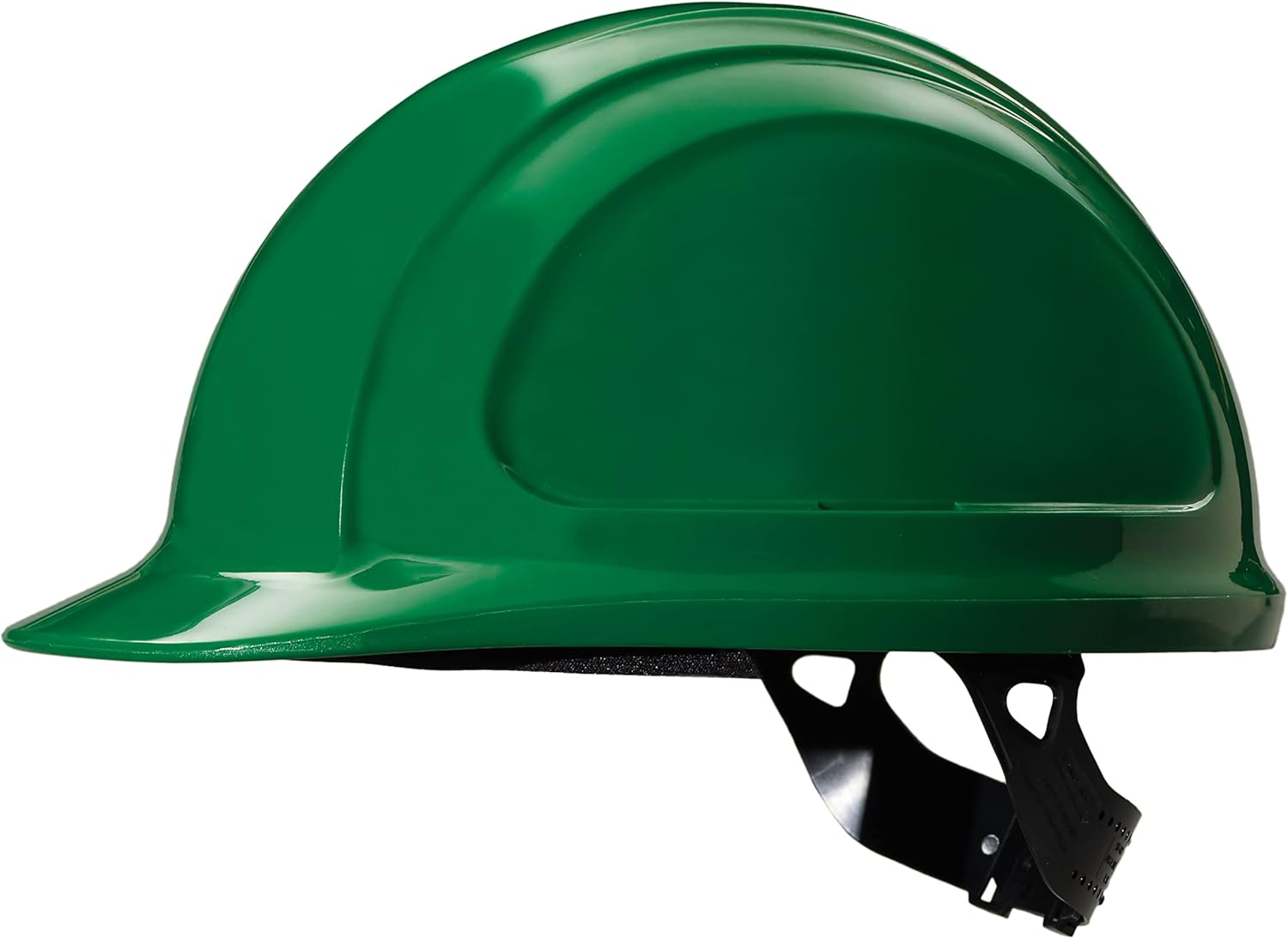 North Zone Short Brim Hard Hat with 4-Point Ratchet Suspension, Green N10R040000