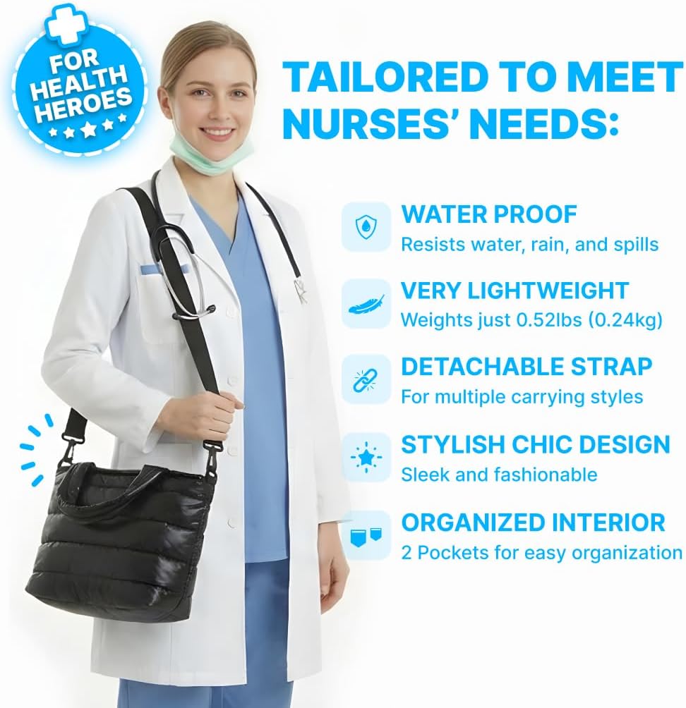 Nursing Bag for Nurses | Nurse Tote Bag, Clinical Bag, Tote Bag With Pockets | Nursing Bags For Nurses for Work