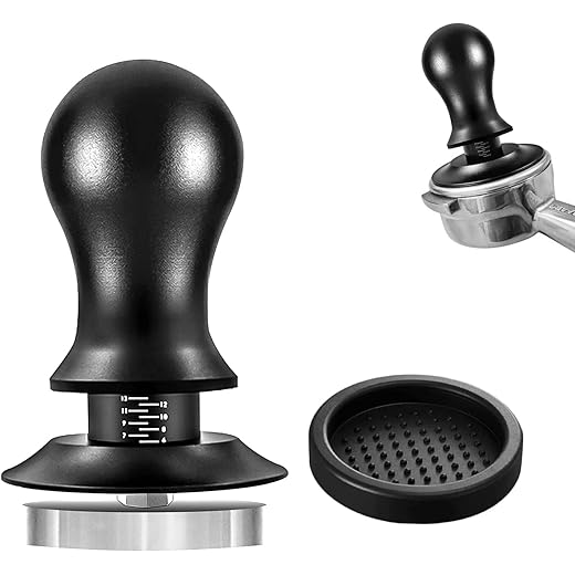 Gocoffun Espresso Tamper 53mm, 30lb Coffee Calibrated Spring Loaded Tamper with Stainless Steel Base, Barista Tools Fits for 53mm 54mm Portafilters