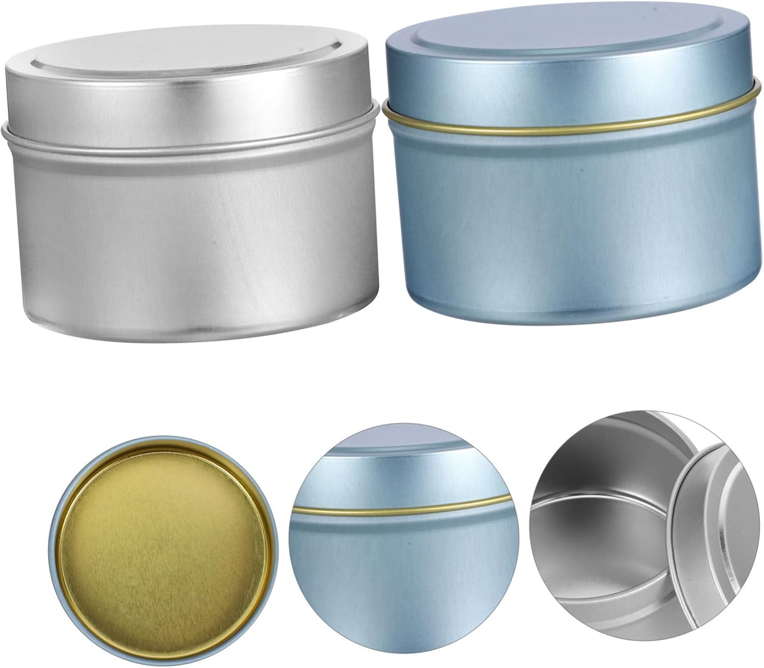 Gadpiparty 24-Pack 4oz Aromatherapy Candle Tins with Lids Metal DIY Candle Jars for Home Decor and Giving