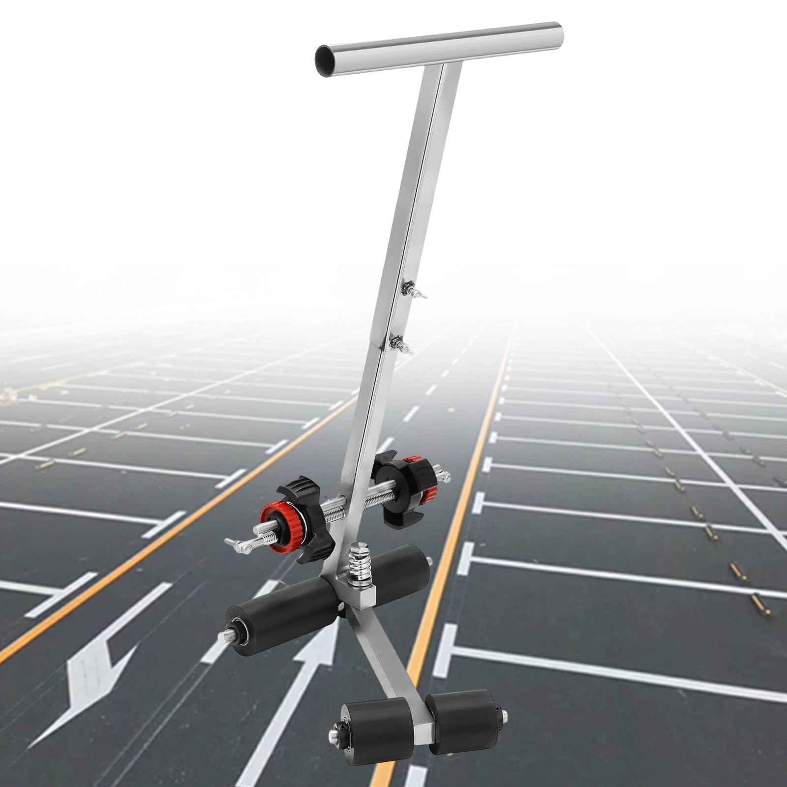asdchZen Manual Floor Tape Applicator For Hospital, Gymnasium, School, Commercial, Repairing Floor Marking, Hand Walk-Behind Floor/Line Marking Machine,A
