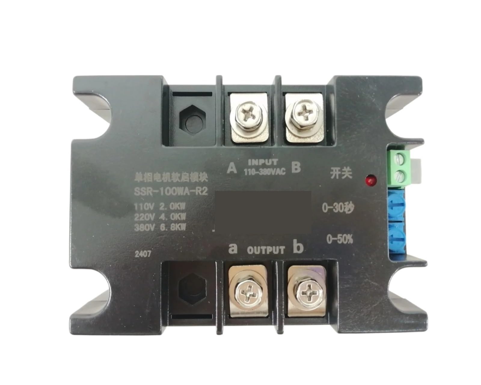 ZVQYSGIW R1 R2 model 1KW 2KW 4KW 6KW 8KW Single Phase Motor Soft Starter 220V(SSR-40WA-R2(1.5KW))