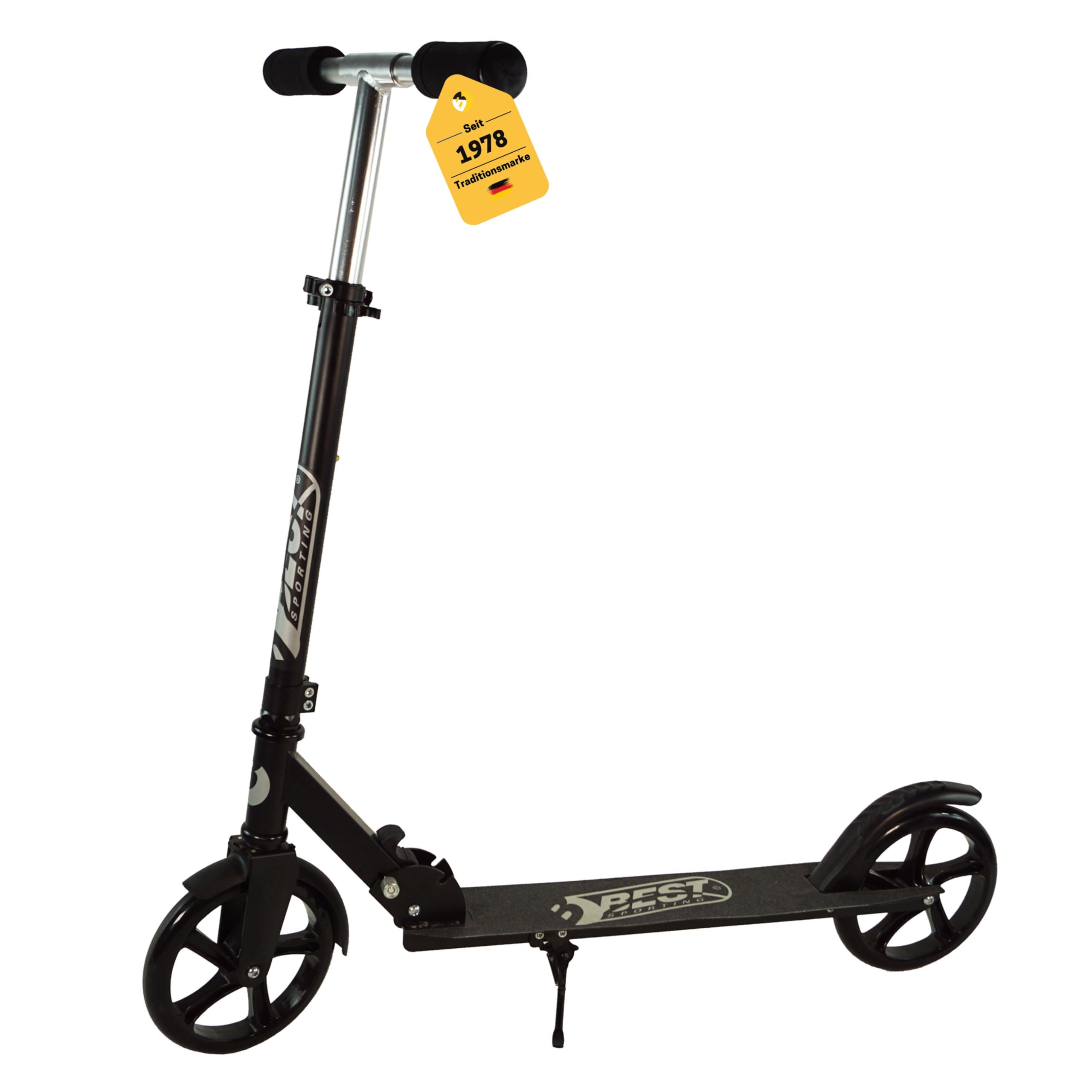 Best Sporting Składana hulajnoga ze stojakiem I hulajnoga miejska premium o rozmiarze koła 200 mm I Big Wheel Roller I BigWheel