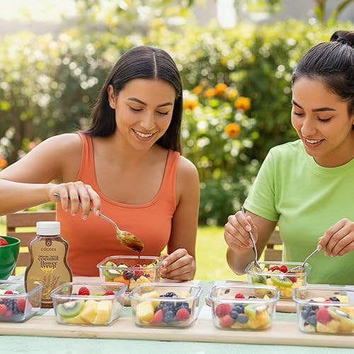 Miniatura 7 de Jarabe de coco de COCOES Alternativa orgánica de bajo índice glucémico de azúcar y miel Vegano, Keto, Paleo, sin gluten, apto para diabéticos