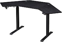 Vista 1 de kowo K314 - Escritorio de pie eléctrico de altura ajustable, color negro