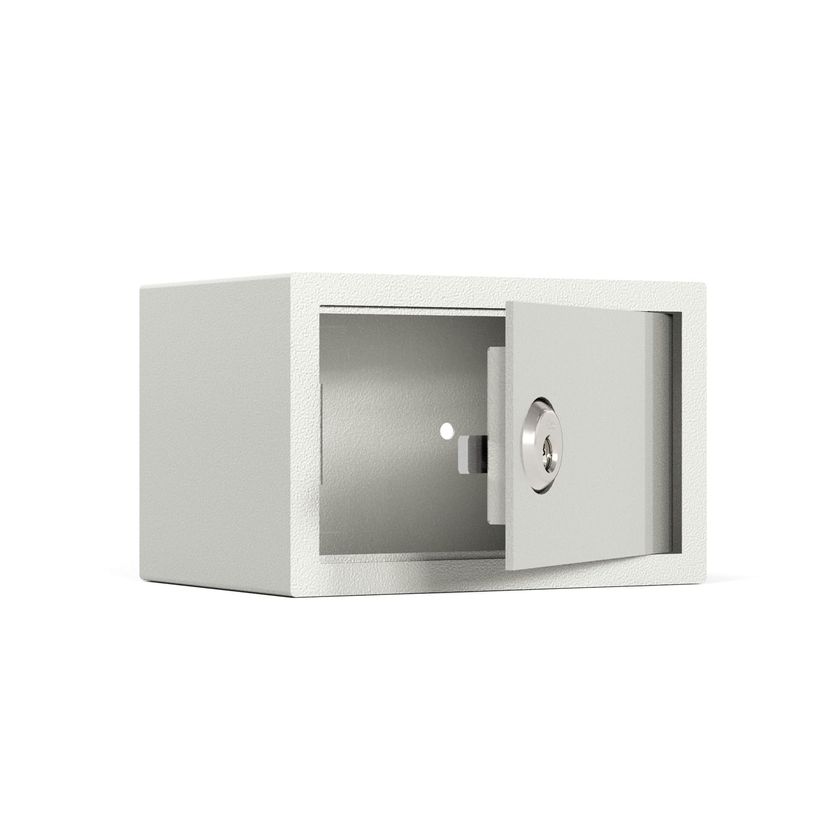 Viro - Small, Mechanical Mini Safe, 250x175x160 mm | with Armored Cylinder, Removable Key Only When Door is Closed