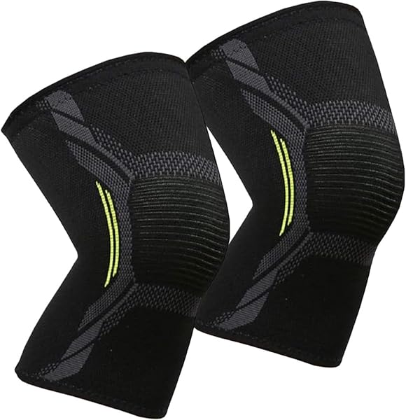 VITTO Ginocchiera Ortopedica - Tutore Ginocchio Legamenti Menisco - Ginocchiere Sportiva per Sollevamento Pesi e Corsa per Uomo e Donne, per Artrite (L, Nero Singolo) - 5