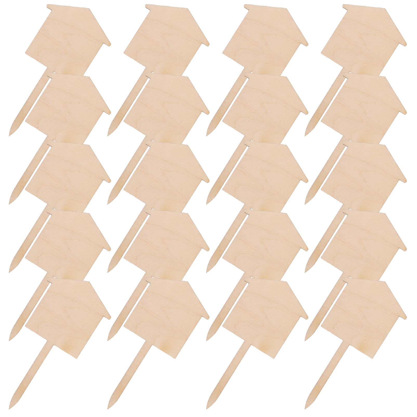 Milisten 3 Ensembles Étiquettes Forme De Maison Pour Plantes Marqueurs De Jardin Imperméables Pour Identifier Et Fleurs Pour Pots Et 50 Pièces * 3