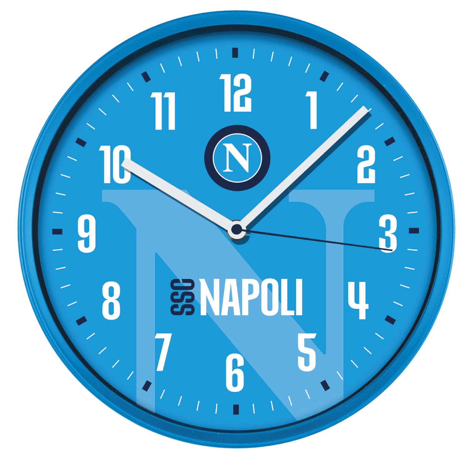 Lowell Azure Original Napoli Wall Clock, 30 Cm, Official Ssc