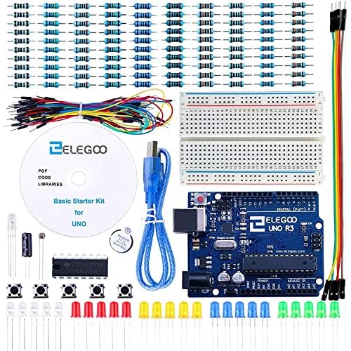 ELEGOO UNO R3 Carte Kit De DÃ©marrage Basique avec Guide d'utilisation FranÃ§ais Kit d'apprentissage de Base Projet Compatible avec Arduino IDE