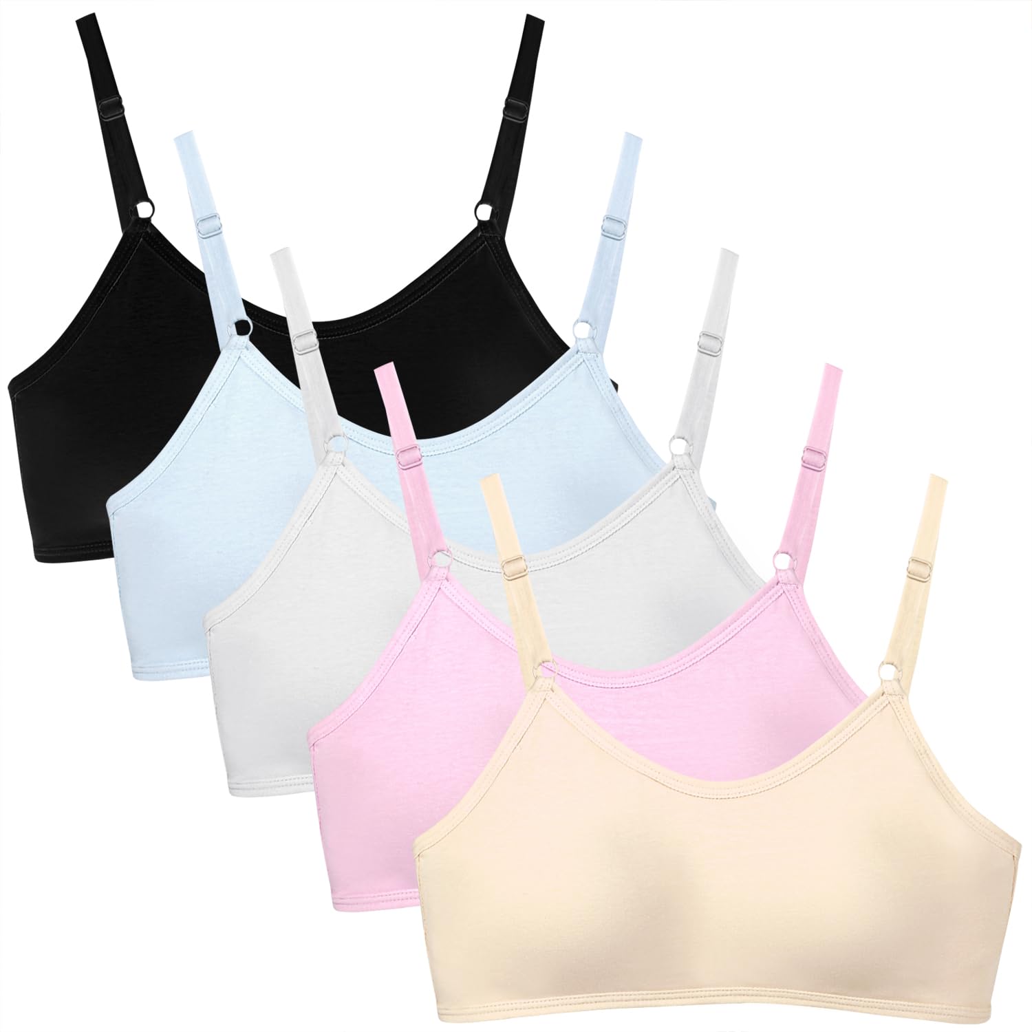 Girls Training Bra Teen Bras Everyday Big Kids Padded Bra 8-10 10-12 12-14 14-16