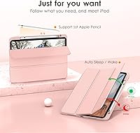 Vista 5 de VIKESI Funda para iPad de 10ª generación 2022, funda de 10.9 pulgadas con parte trasera transparente transparente y cubierta de marco de TPU a