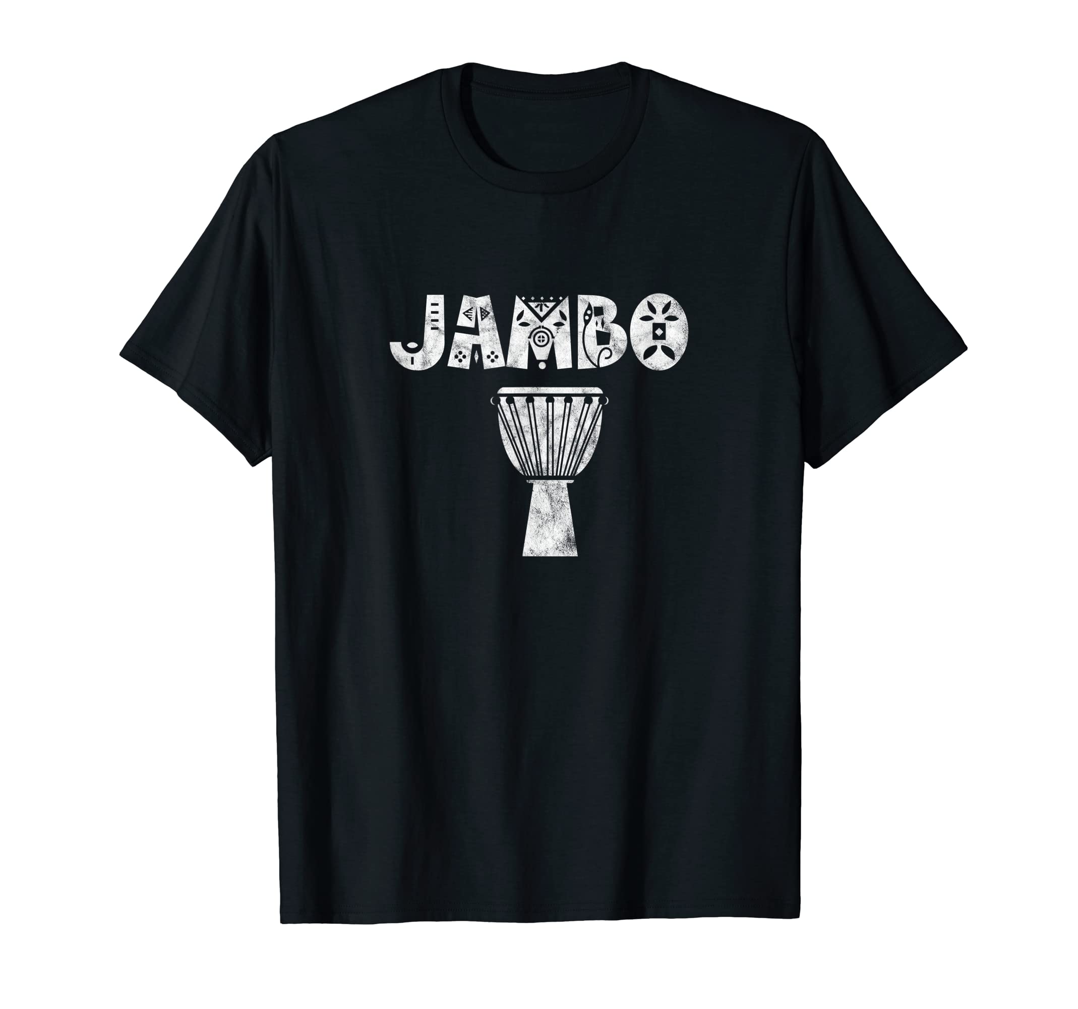 Africa African Pride GiftsJambo Swahili Greeting Africa Safari African Distressed T-Shirt