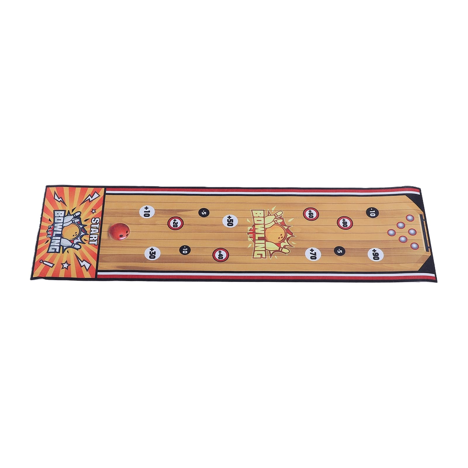 Portable Indoor Bowling Game Set Foldable Mat Complete Family Entertainment Plastic 39.37x11.42in