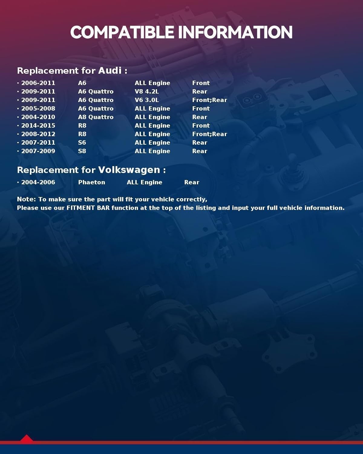 KAX 513227 1PC Front Wheel Hub Bearing Compatible with Audi S8 2007-2009