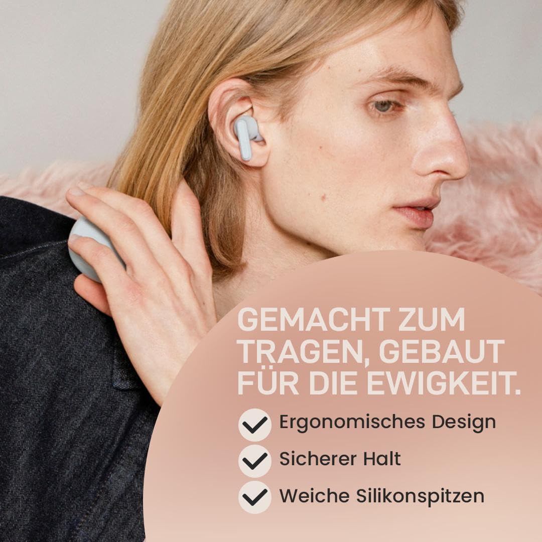 sudio A3 Pro True Wireless Kopfhörer Kabellos Bluetooth | Noise Cancelling In Ear Kopfhörer Bluetooth 5.4 | Aktive Geräuschunterdrückung | 25h Spielzeit | USB-C Ladecase | Blau