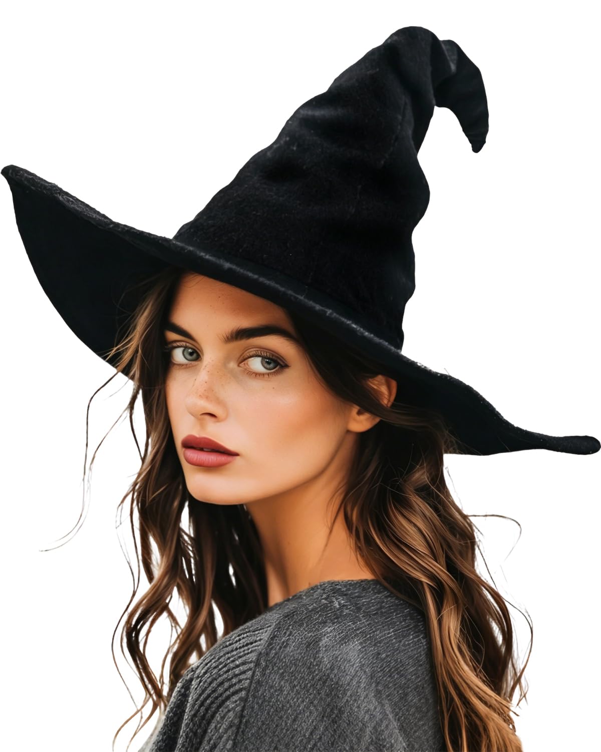 Kapelusz czarownicy, kapelusz czarodzieja 45 cm, akcesoria do cosplay, na Halloween, imprezę, Boże Narodzenie, maskaradę, karnawał
