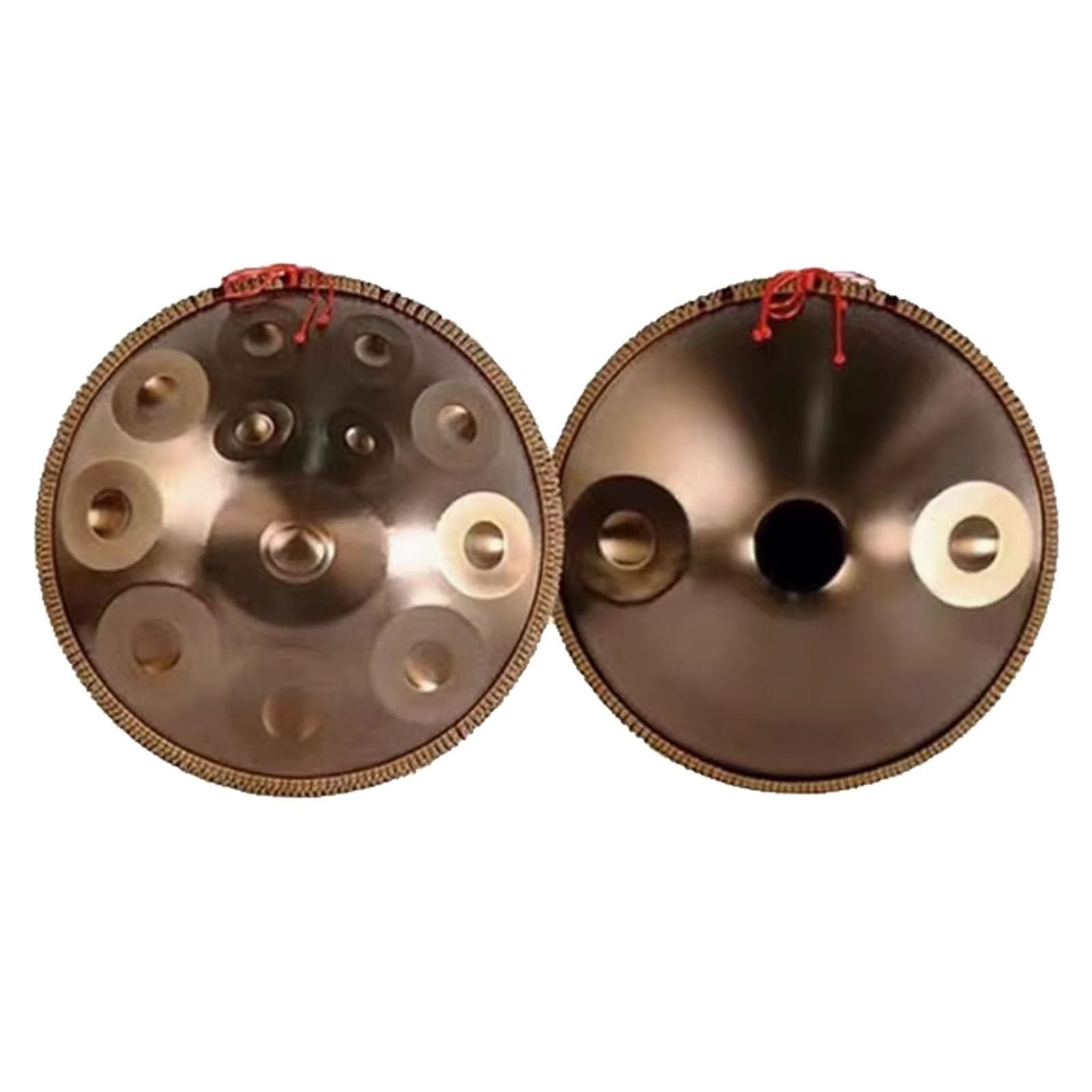 Handtrommel D-Moll 22 Zoll 9/10/12/14 Töne Stahlhandtrommel, Golden Handpan Drum Percussion, Zungentrommel, Steel Tongue Drum Percussion Drum Instrument(432Hz,9Notes)