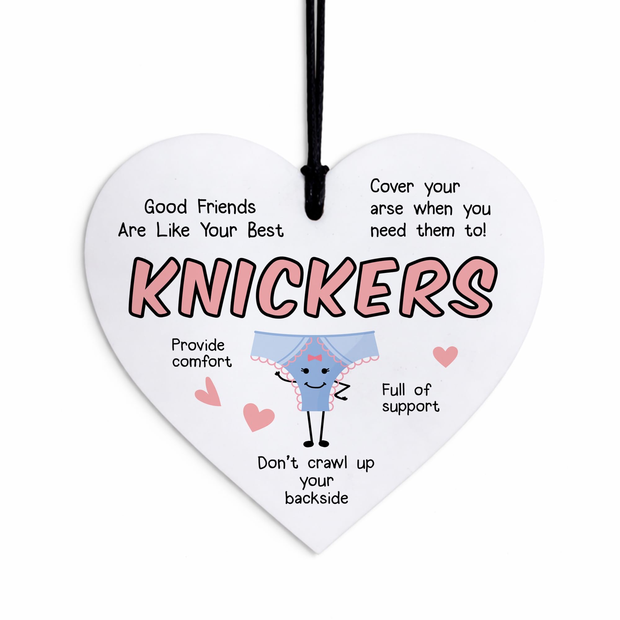 Red Ocean Funny Best Friend Birthday Gift For Women Friend Humour Gift Besties Are Like Big Knickers Joke Gift For Her Keepsake