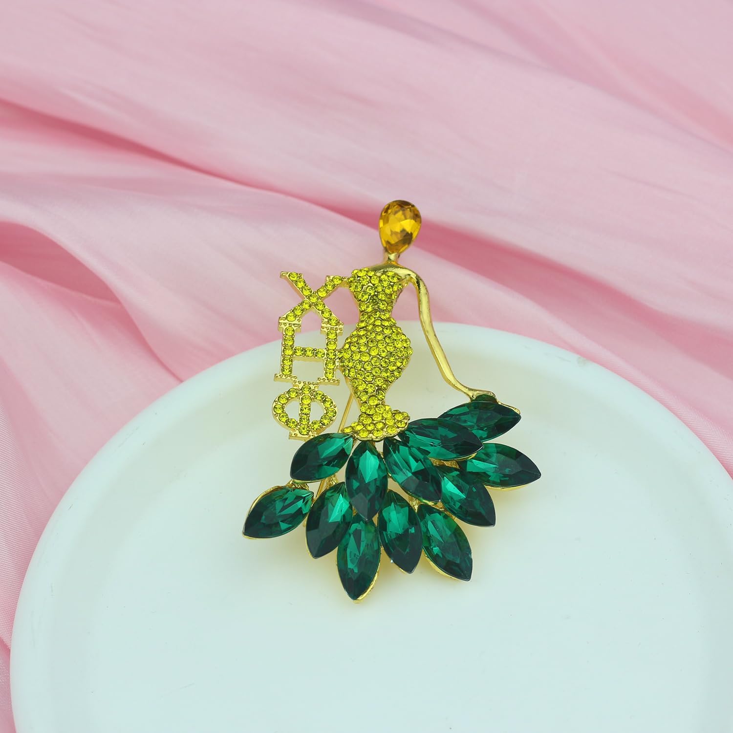 Rhinestone Chi Eta Brooh Pin for Women Greek Sorority Gift 1932 Chi Gift Sorority Paraphernalia Jewelry for Soror Sisterhood Gift - Image 2