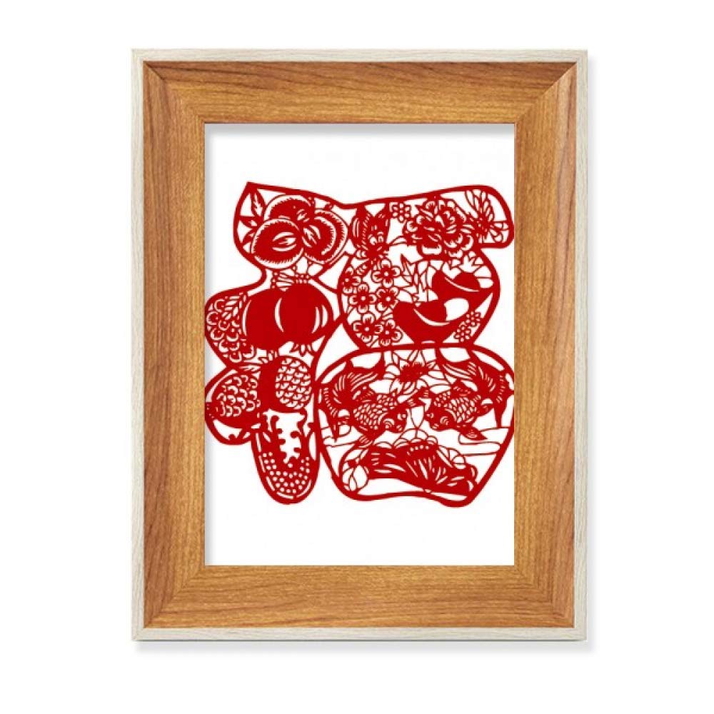Peinture art fleurs coupées cadre bois pour bureau élégant