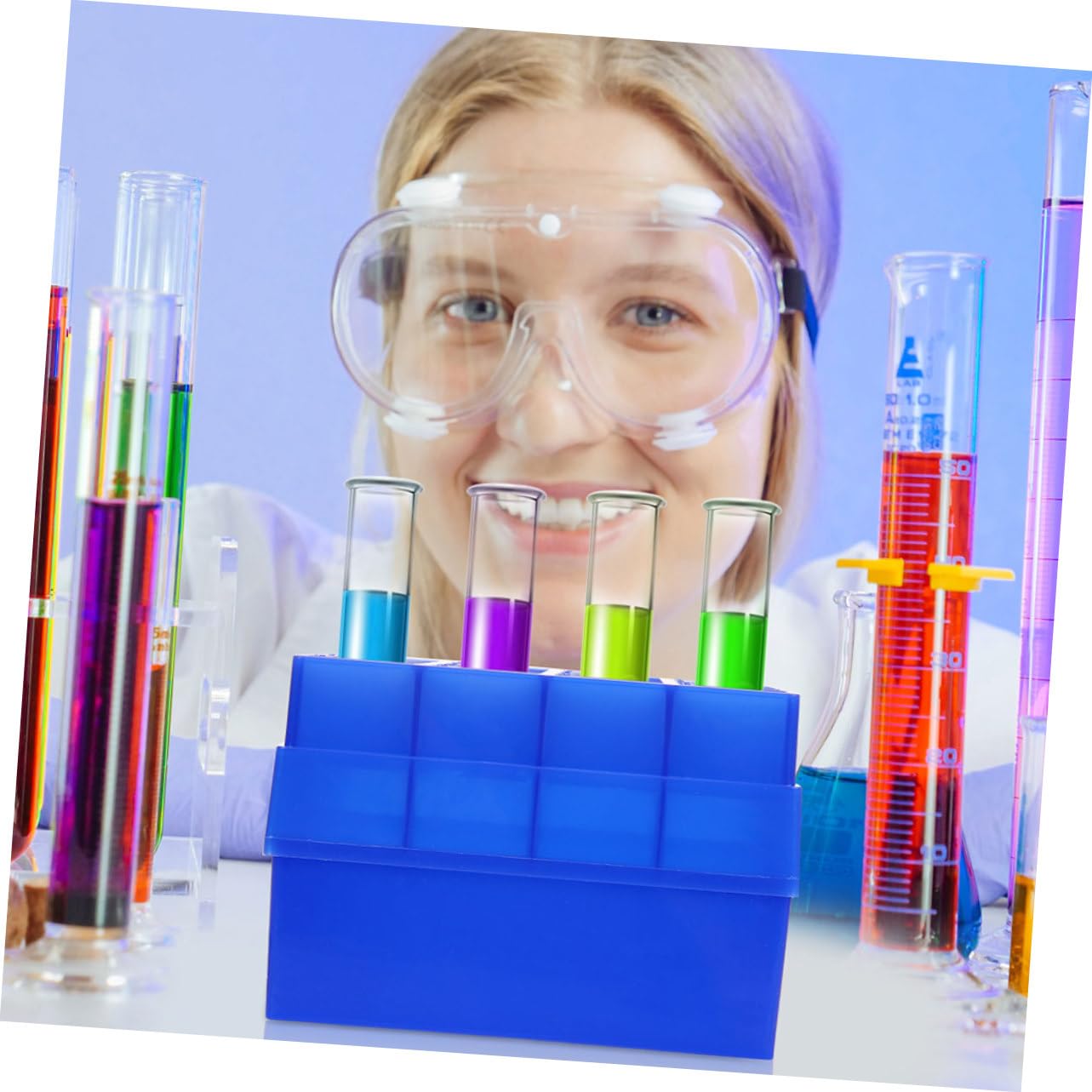 2pezzi Scatole Per Provette Da Laboratorio Contenitori Per Tubetti Di Campionamento Organizer Per Provette Con Scomparti Per Conservazione e Identificazione Campioni