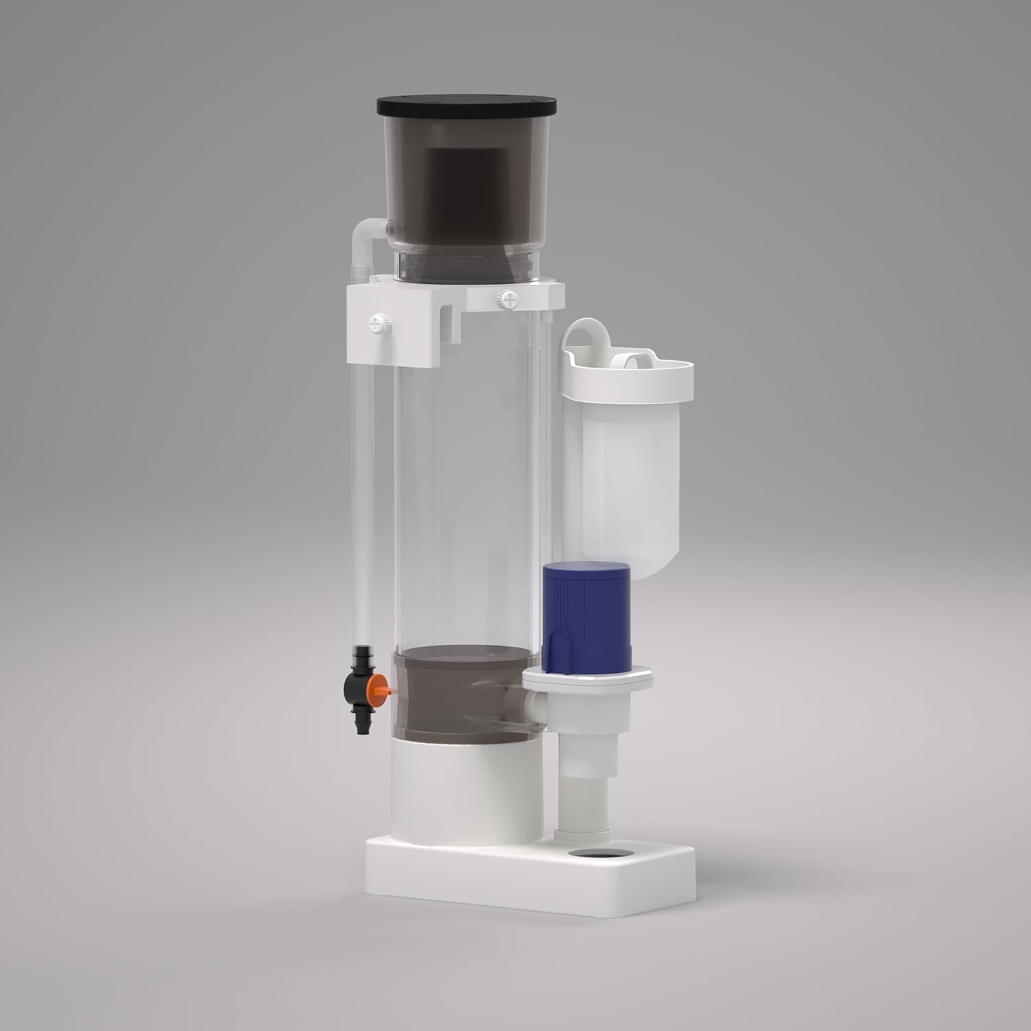 LANDEN EzCube 60P Premium Rimless AIO Marine Aquarium Kit with Rear Filtration, Protein Skimmer, and Roller Filter, 29.6 Gallons Display Volume Saltwater Reef Tank, W23.62×D17.7×H15.7 in (60×45×40cm)