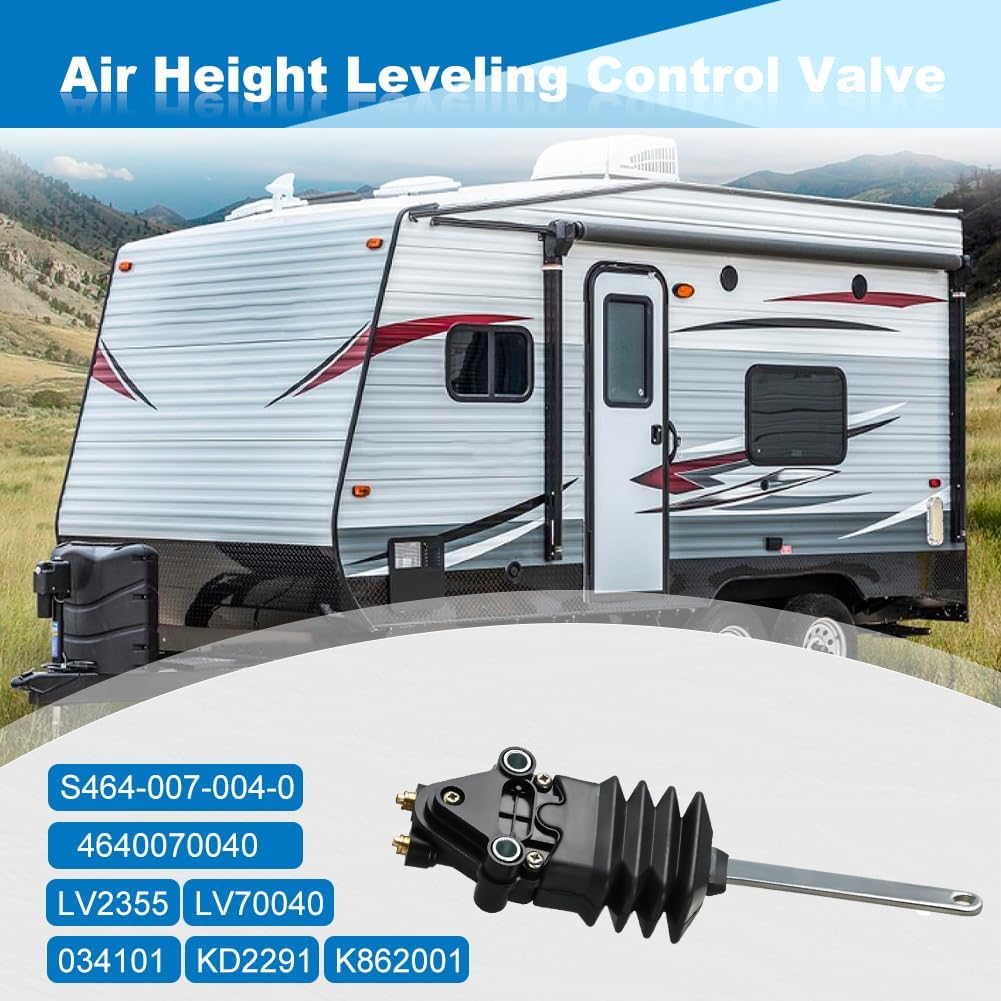 JDMON Air Standard Leveling Height Control Valve Kit Replacement for International Freightliner Peterbilt Trucks, Replaces 4640070040 S4640070040 D5000-2200 D50002200 LV700400