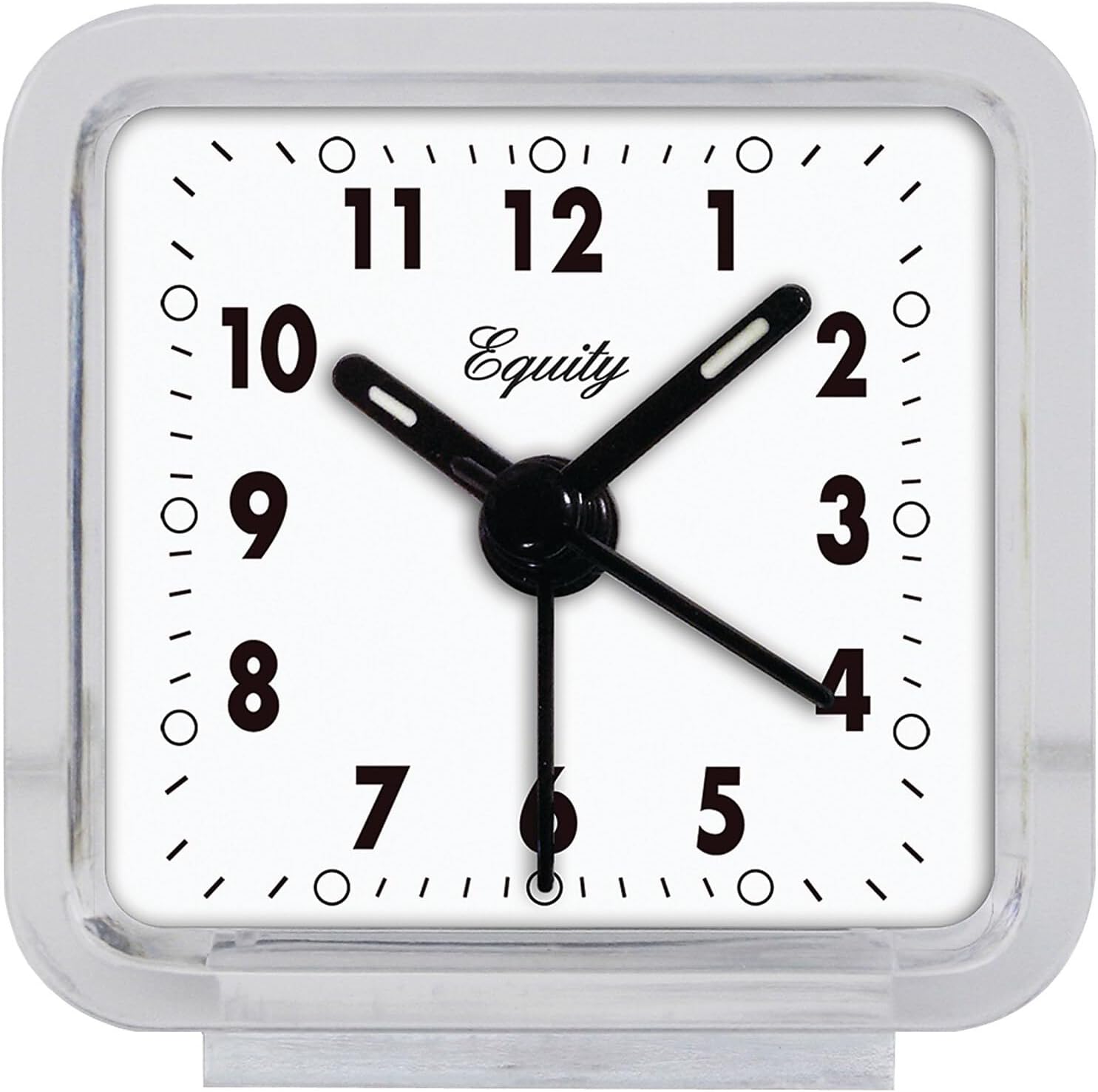 Equity 21038 Clear Analog Alarm Clock