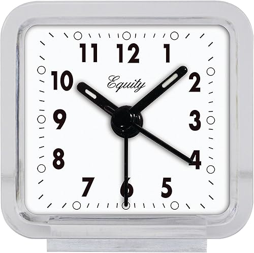 Equity 21038 - Reloj despertador analógico transparente
