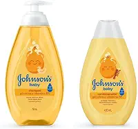 Kit Johnson's Baby Shampoo Glicerina Para Bebê, 750ml + Condicionador Infantil Johnson's Baby Regular 400 ml, Amarelo