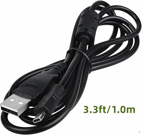 Miniatura 2 de FITE ON Cable USB de repuesto de 3 pies para cámara Panasonic Lumix DMC-FZ25 DMC-FZ20 DMC-FZ7 DMC-FZ6