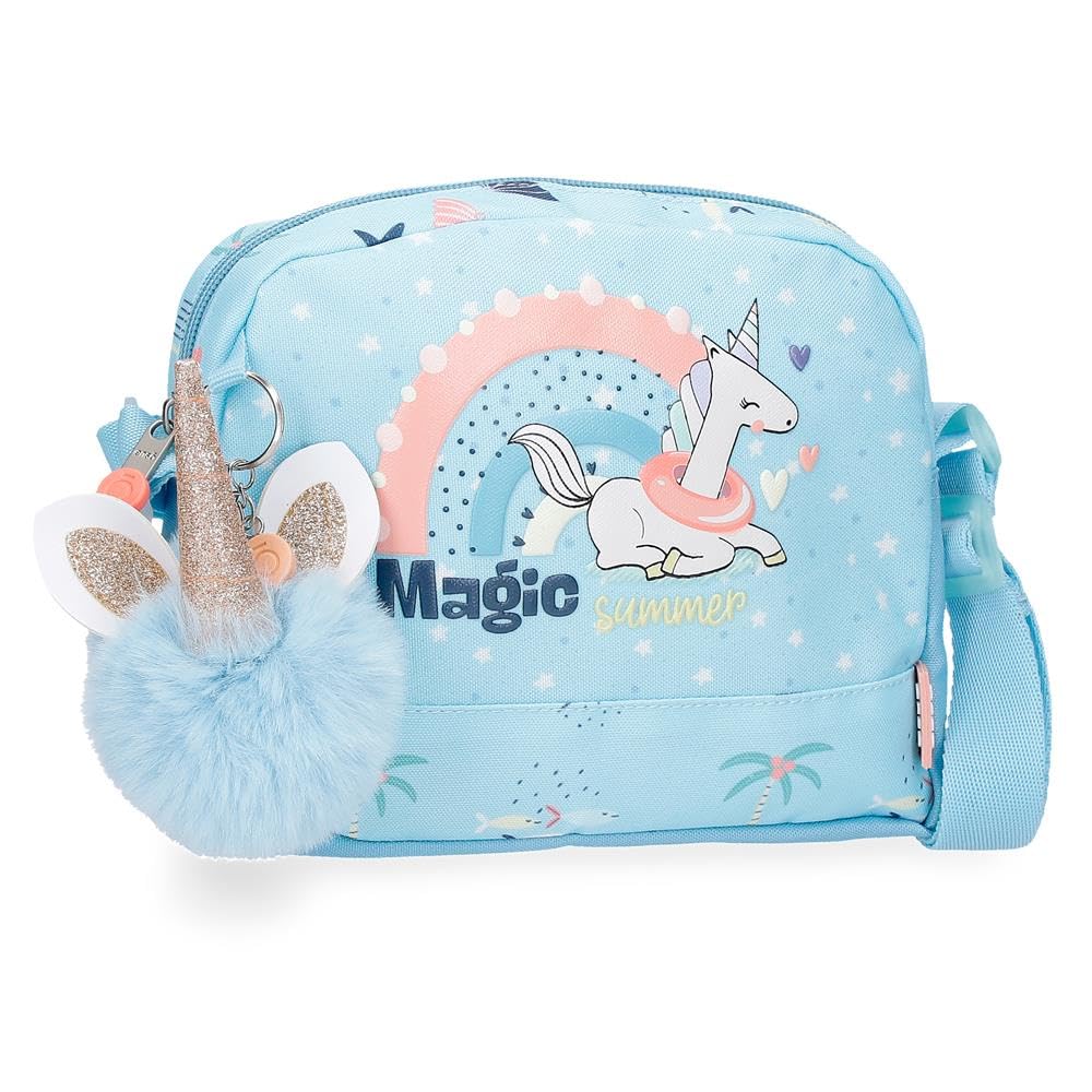 Enso Magic Summer Shoulder Bag, Blue, 20.5 x 16.5 x 6 cm, Polyester, Blue, Talla única Shoulder Bag, blue, Einheitsgröße, shoulder bag