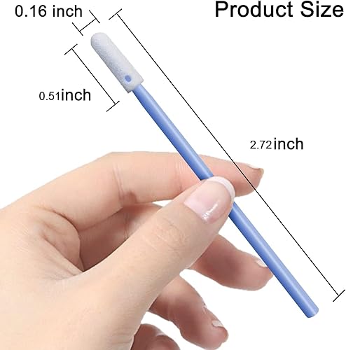 Miniatura 2 de Hisopos de espuma, para maquillaje, limpieza de armas o cuidado de mascotas, hisopos de limpieza multifunción (azul 200 piezas)