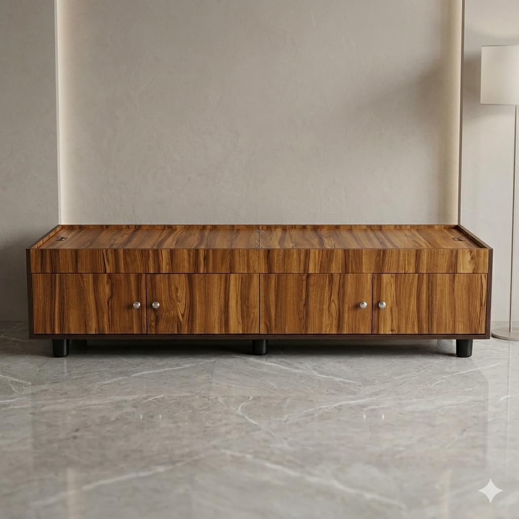 Multi-Functional Storage Single Bed - Professional Space-Saving Diwan for Home & Office | Sleek Wooden Finish Wooden Single Bed | Perfect for Guest Rooms & Studio Apartments | Fits 72" x 30" Mattress-image-1