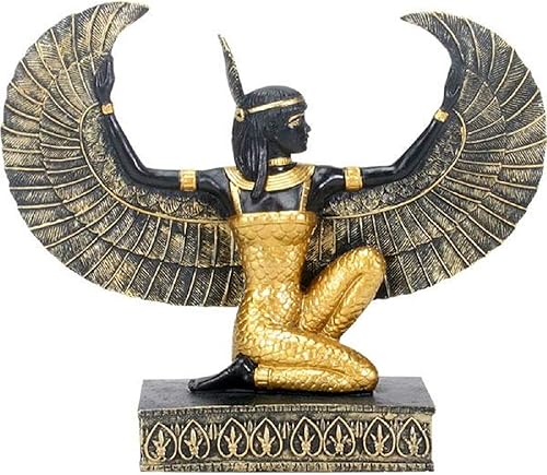 SUMMIT COLLECTION Estatuilla de Maat Negro y Oro del Antiguo Egipto