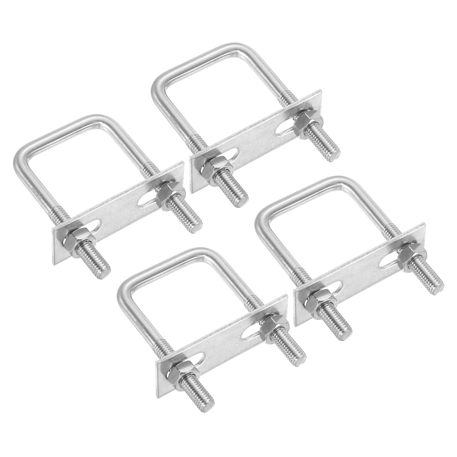 PATIKIL M8x40x80mm Square U-Bolts Kit