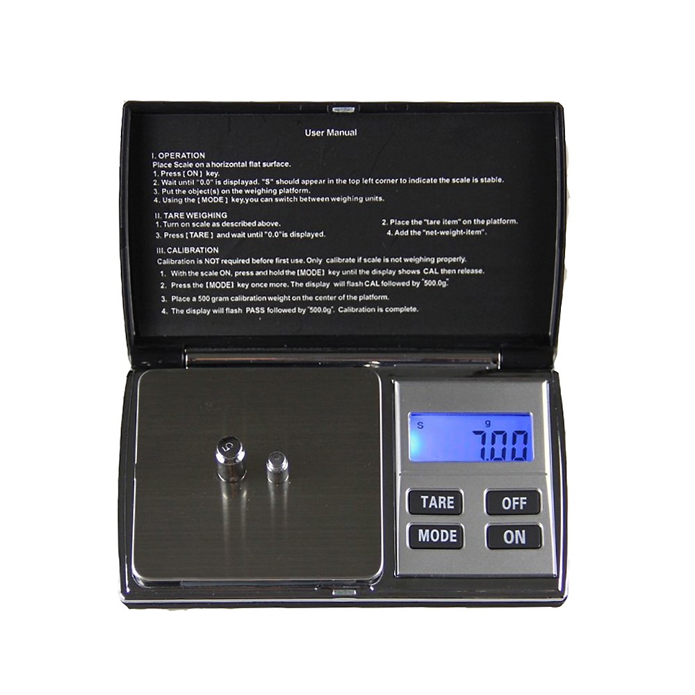 UnderReef (Digital Pocket Scale-updated) - 200g X 0.01g Digital Pocket Scale, with Backlit LCD Display, Small Mini Digital Pocket Gramme Scale for Kitchen Jewellery Herb (Digital Pocket Scale-Updated)