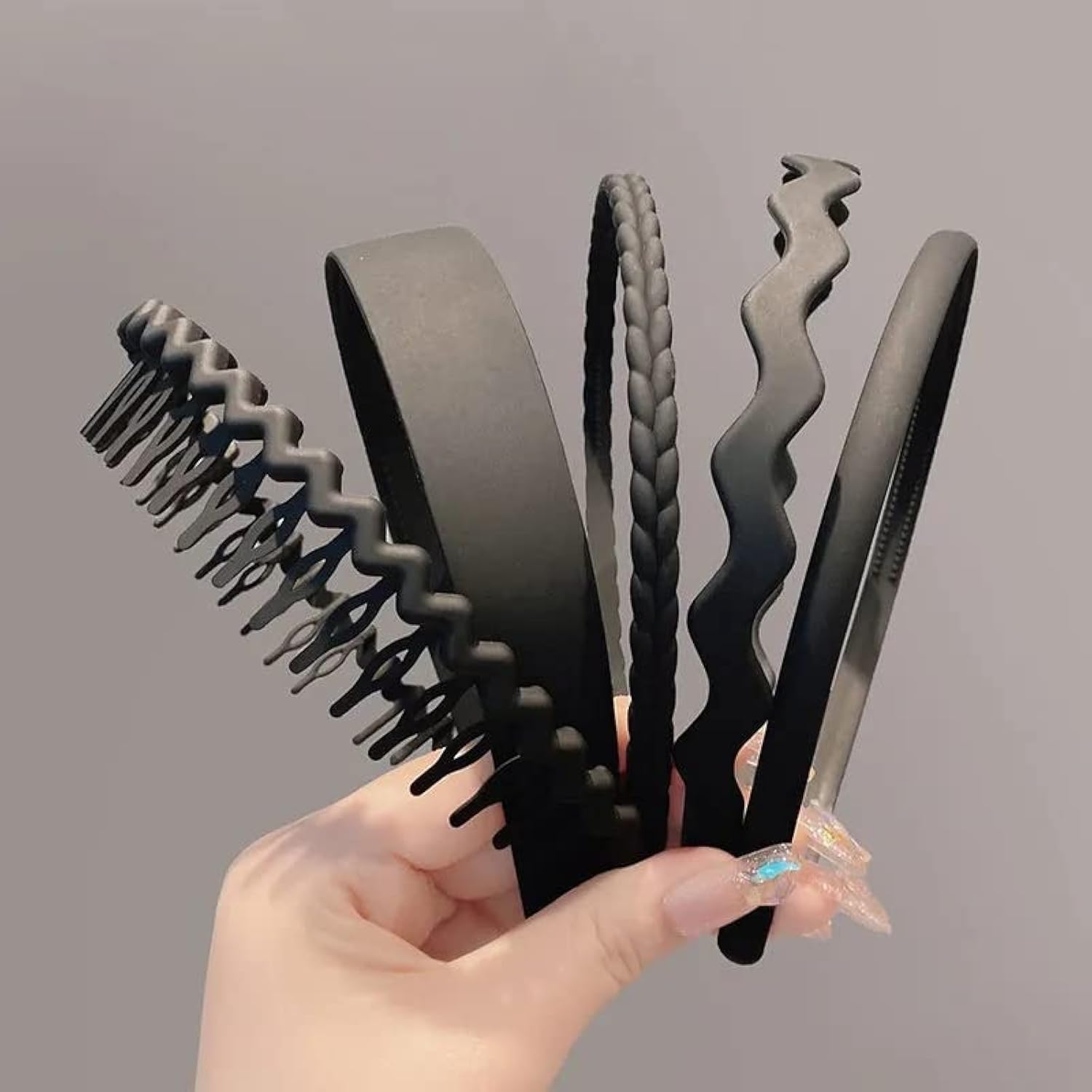 Amazon.com : Xiaocao8 5PCS Non Slip Plastic Headbands for Women