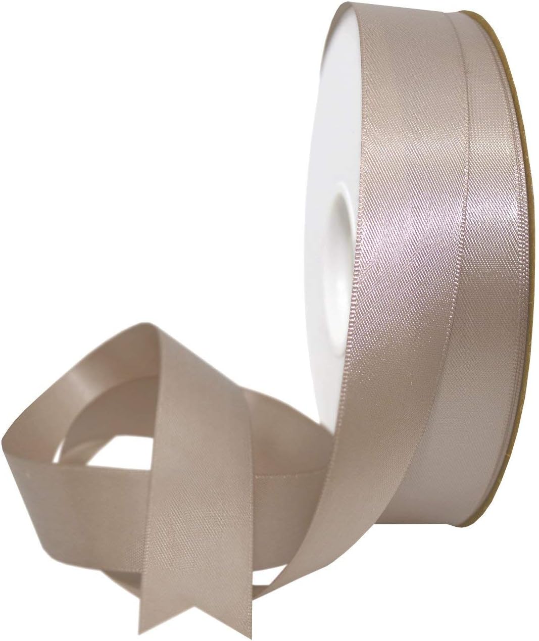 Morex Ribbon 08822/50-814 Double Face Satin Ribbon 7/8" X 50 YD Ginger Snap Ribbon for Gift Wrapping, Birthday Gift Cards, Satin Dress for Women, Silk Ribbons for Crafts, Wedding Gifts for Couple