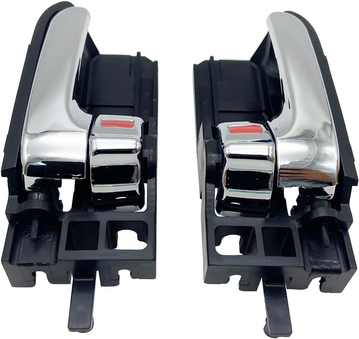 Cheriezing Inside Interior Door Handle Compatible with Toyota 2003-2008 Corolla Matrix, 2005-2010 Scion tC Replace# 69206-02090, 69205-02090 - Front or Rear, Driver and Passenger Side Set of 2