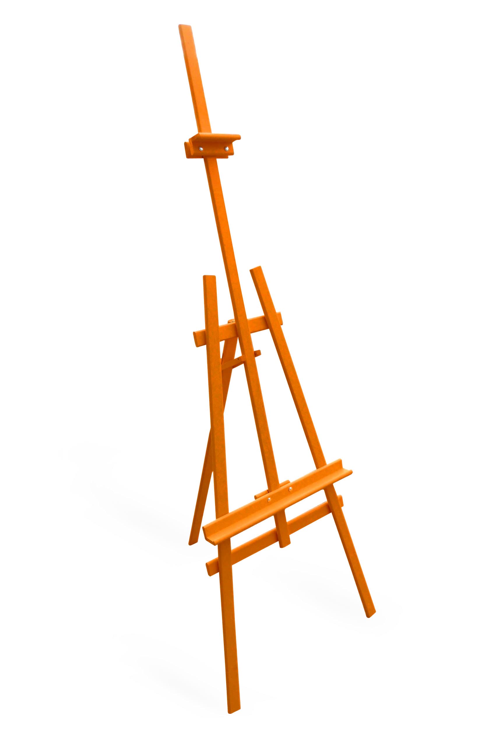 Studio Easel (1800mm high) Display - Pine Wood - Canvas - Picture - Holder - Orange