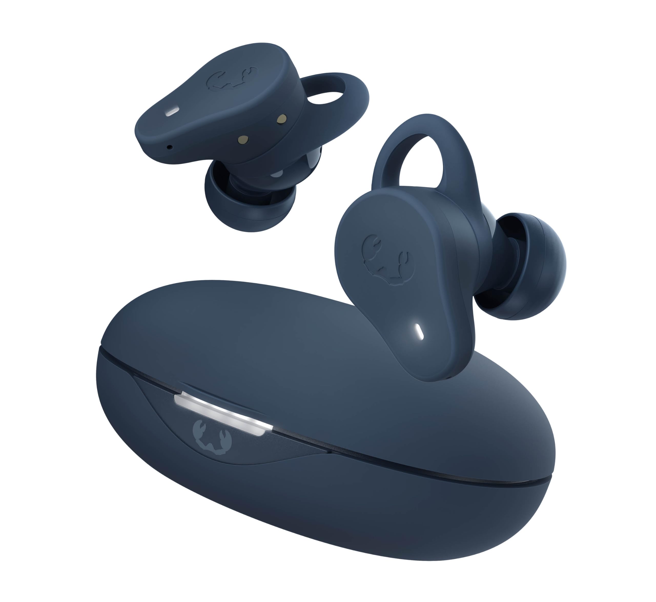 Fresh 'n Rebel Twins Rush, Cuffie Bluetooth Sportive In-Ear con Cancellazione Attiva del Rumore Ibrida, IP57 Polvere e Impermeabile, Microfono Incorporato, Controllo a Pulsante (Steel Blue)