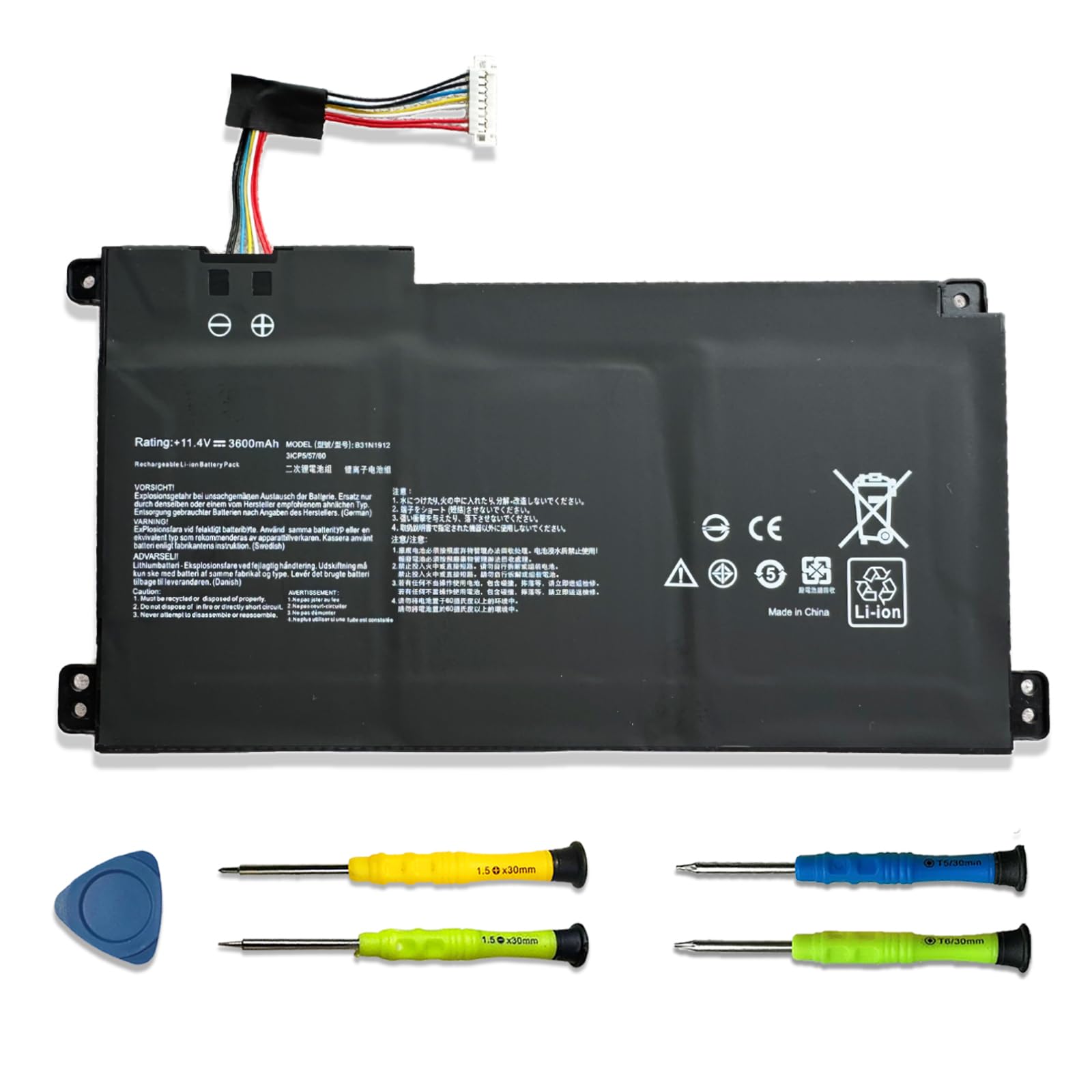 B31N1912 Laptop Battery for ASUS VivoBook 14 E410M L410M E410KA